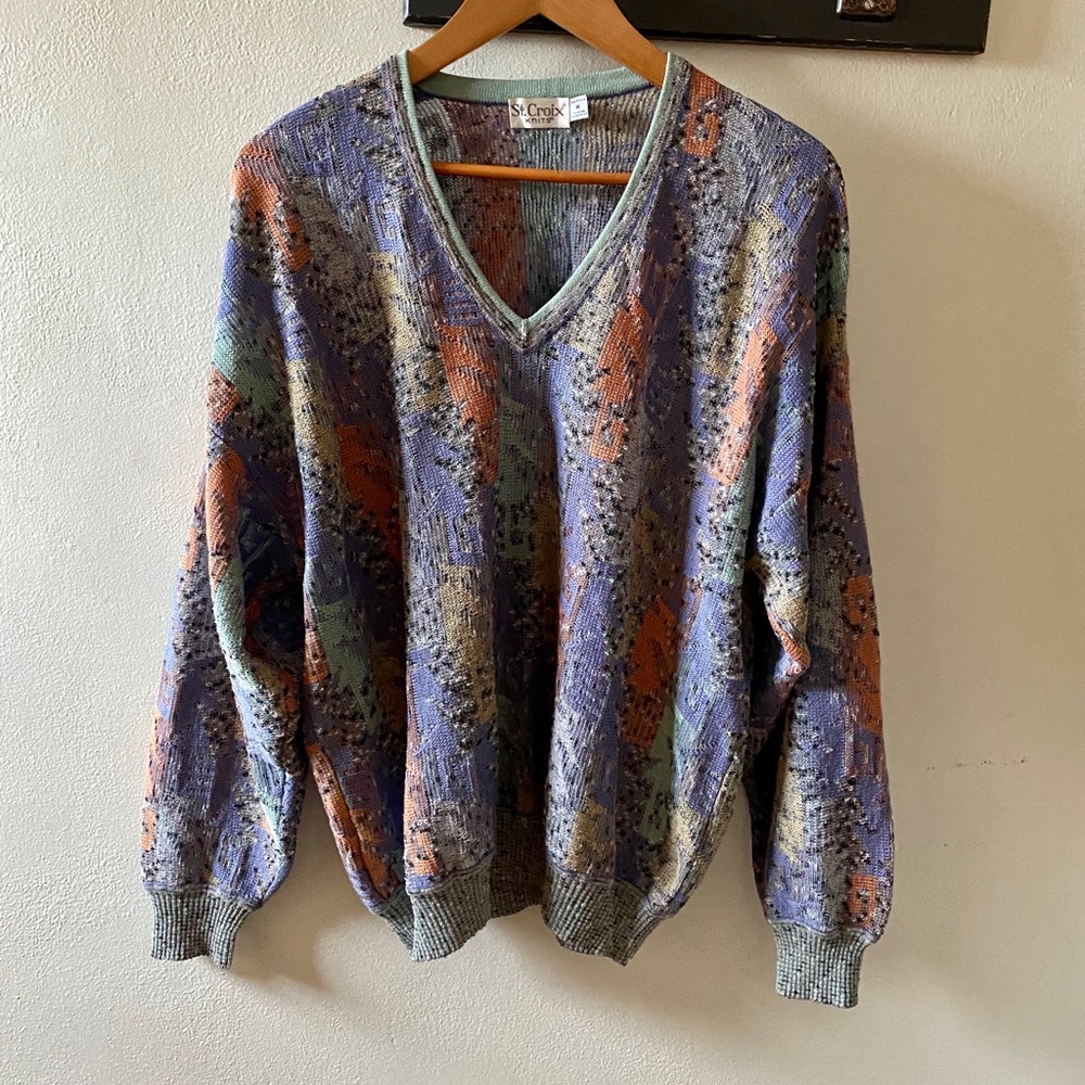Vintage St Croix Dad Sweater Oversized
